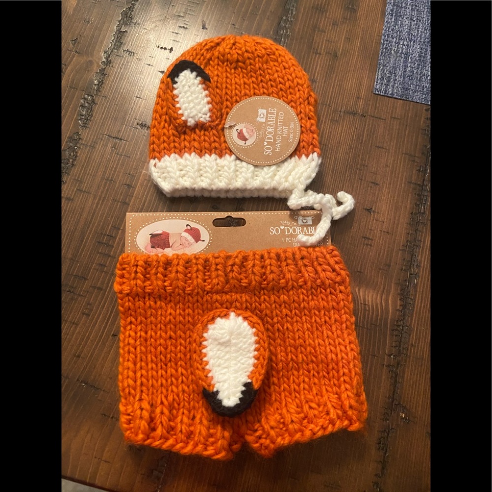 Infant Fox costume for photo shoot or Halloween